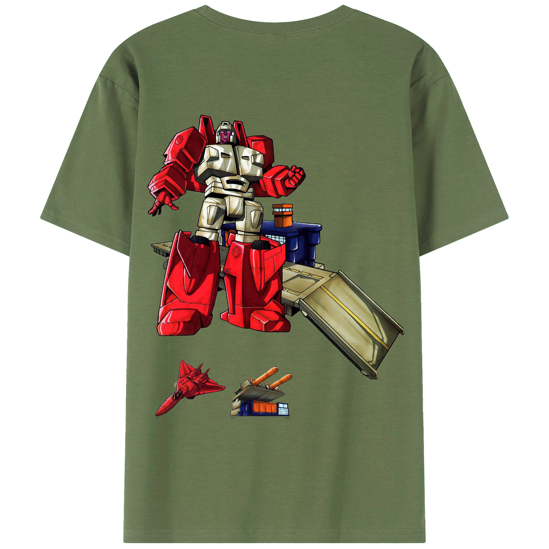 （画像用）  綿100％ メンズ半袖Tシャツ（バックプリント） 通気性